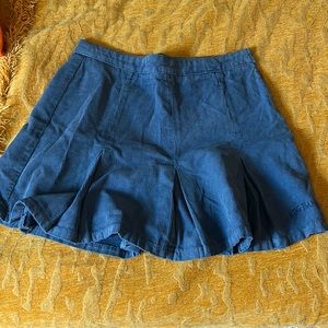 Urban outfitters blue corduroy pleated skirt